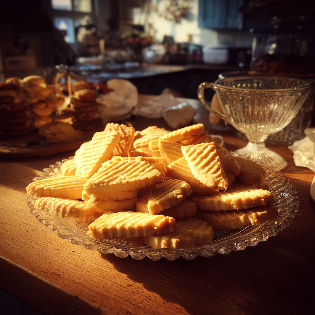 Ein Teller mit Shortbread-Keksen | Quelle: Midjourney