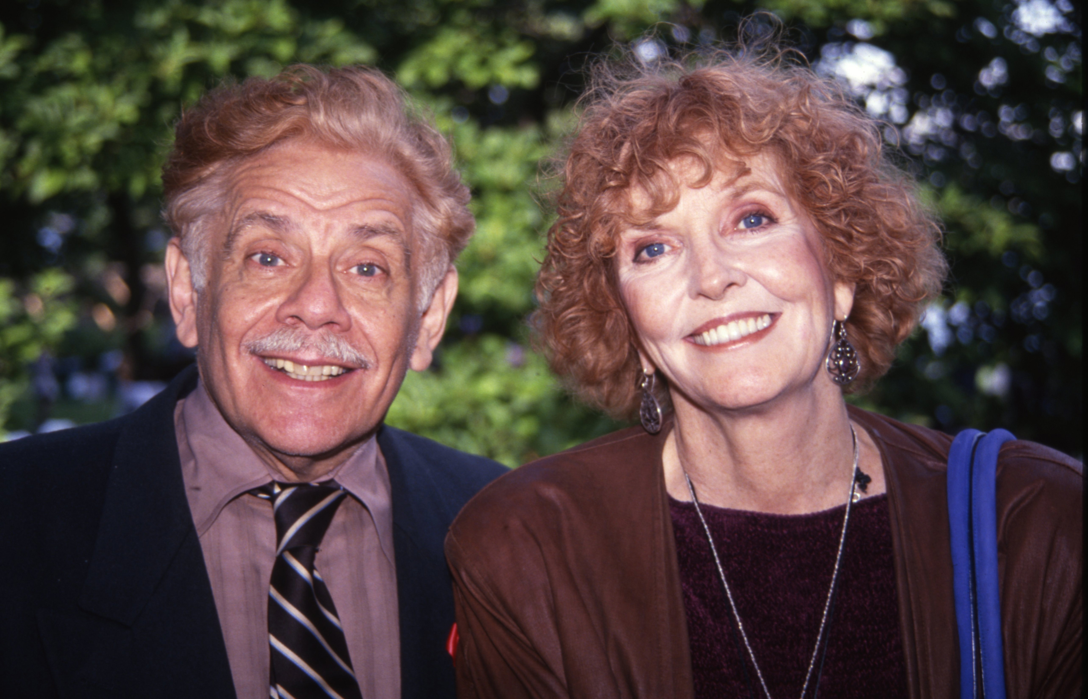 Jerry Stiller und Anne Meara besuchen eine Party in der Gracie Mansion am 1. Juni 1993 in New York City: Getty Images