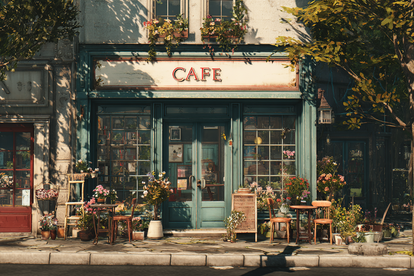 Ein Café | Quelle: Midjourney