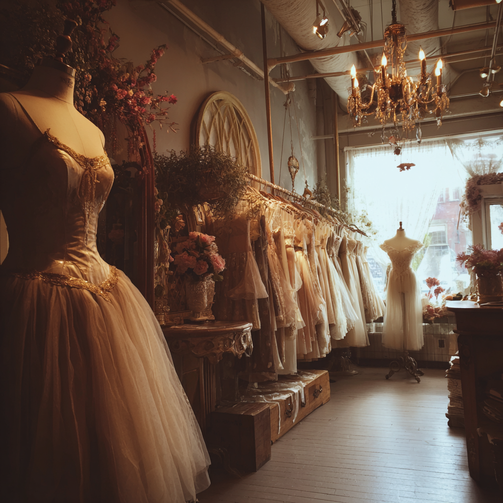 Das Innere einer Kleiderboutique | Quelle: Midjourney