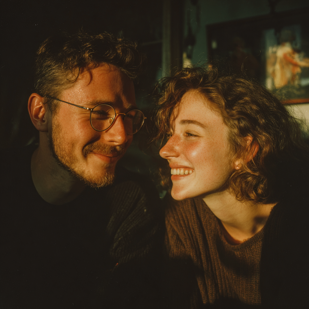 Ein glückliches Paar verbringt Zeit miteinander | Quelle: Midjourney