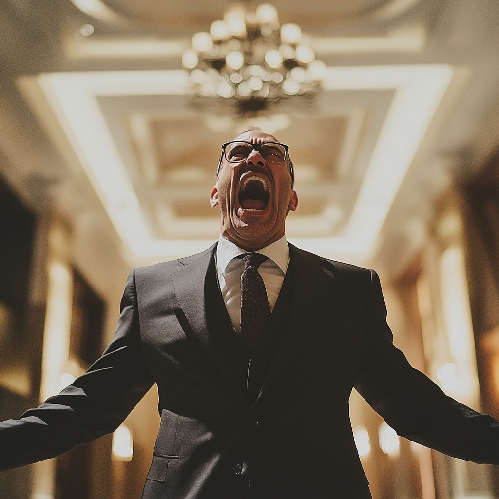 Wściekły człowiek | Źródło: Midjourney