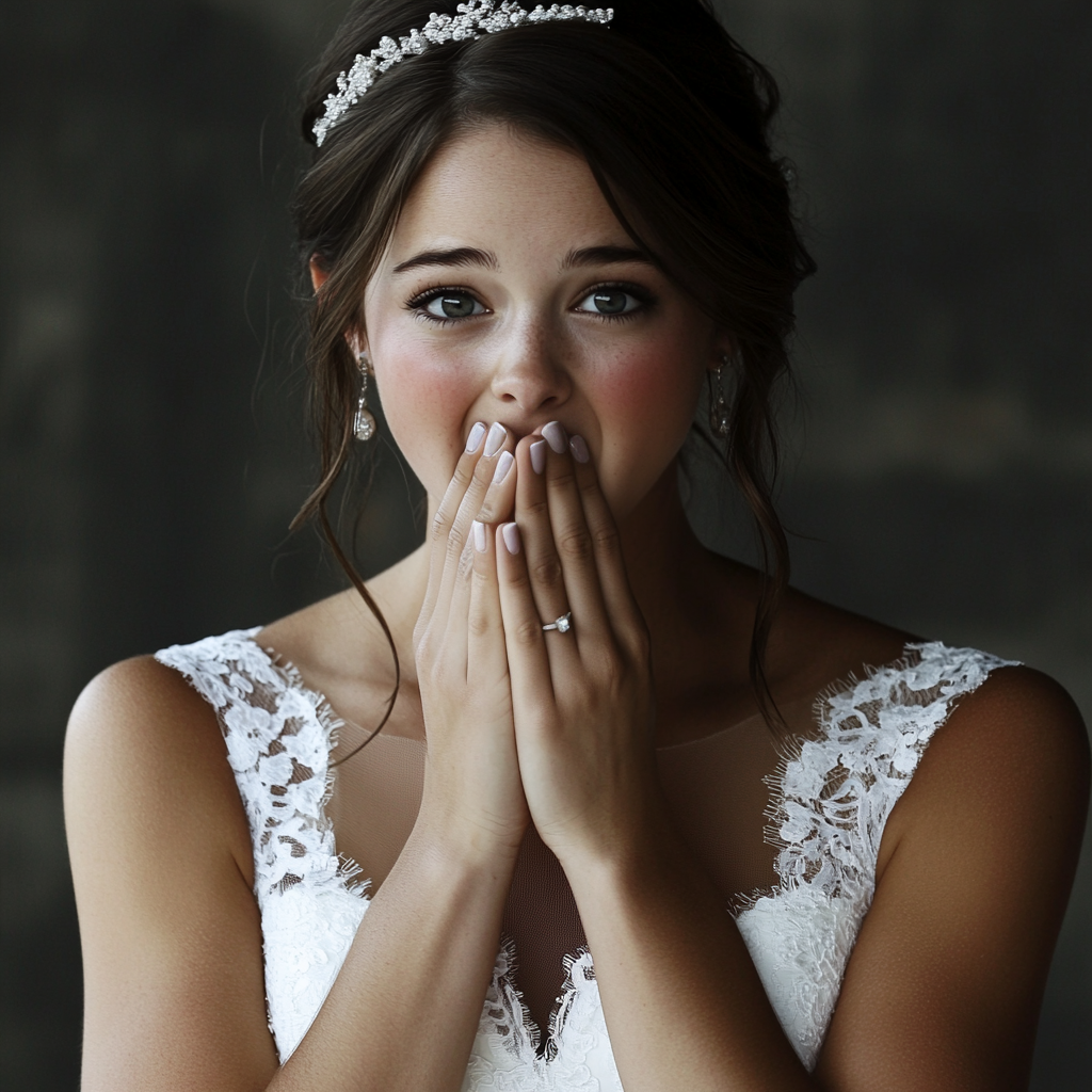 Eine emotionale Braut | Quelle: Midjourney