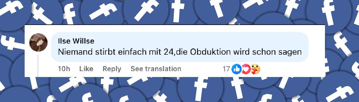 Fans kommentieren die tragischen News | Quelle: facebook.com/bild/posts/pfbid02W7B3sSD78LBgYHHCVZ61VPCi53GZCbXnospbU2nS61NADicphstRAWiC6VknX4YMl