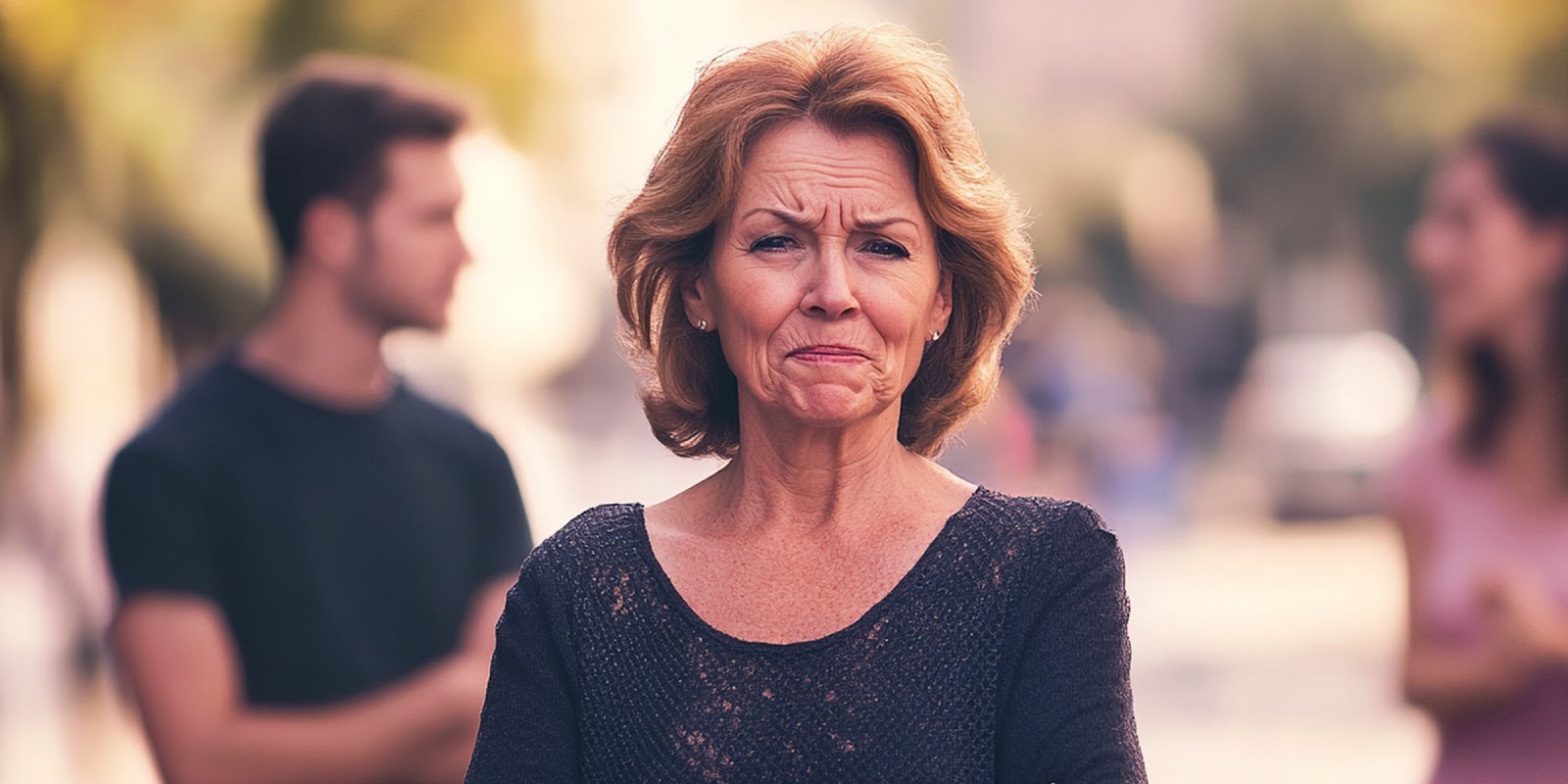 Eine Frau runzelt die Stirn | Quelle: Midjourney