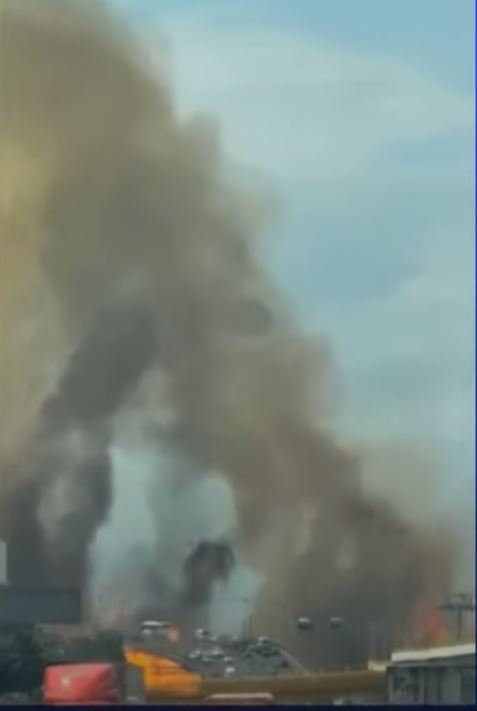 Bild der Explosion | Quelle: YouTube.com/elheraldodemexico