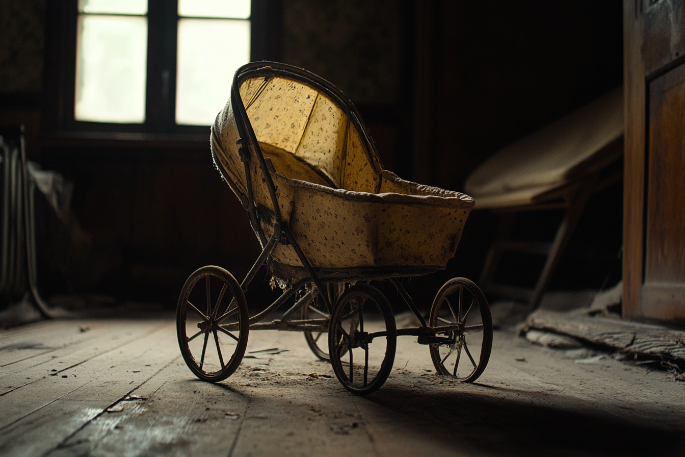 Ein alter Kinderwagen | Quelle: Midjourney