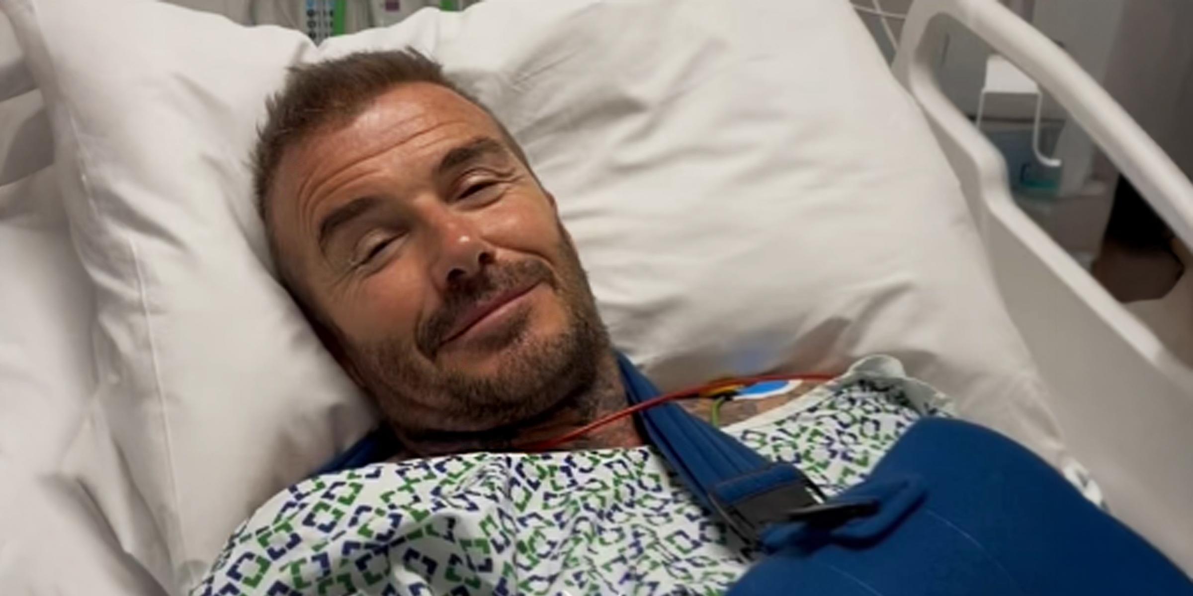 David Beckham im Krankenhaus | Quelle: Instagram.com/victoriabeckham