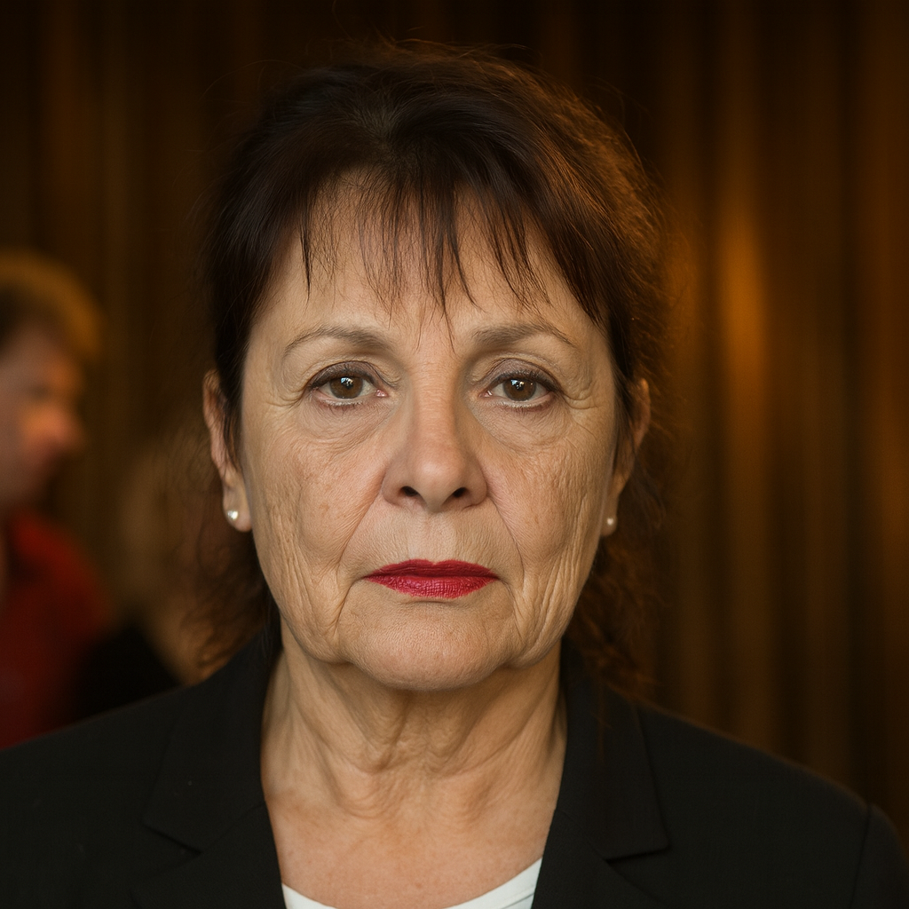 Ein KI-generiertes Foto von Simone Thomalla, dass zeigt wie sie ohne OPs aussehen würde | Quelle: ChatGpt