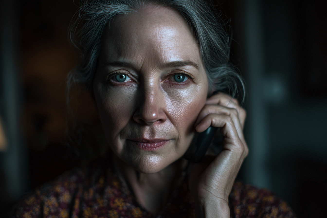Eine Frau spricht am Telefon | Quelle: Midjourney