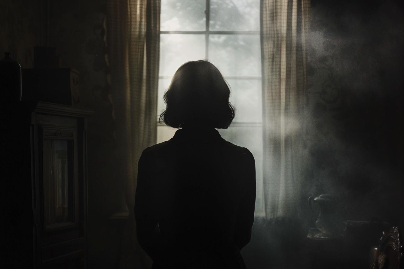 Eine Frau, die an einem Fenster steht | Quelle: Midjourney