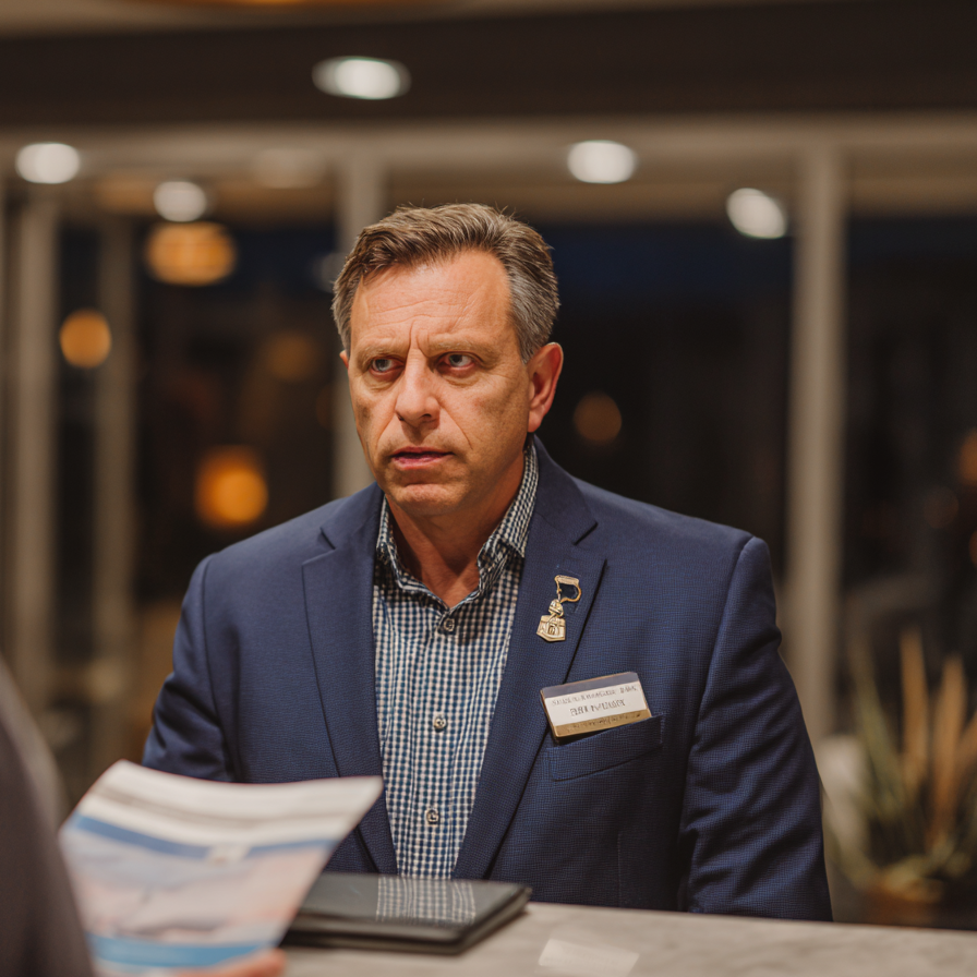 Ein Hotelmanager | Quelle: Midjourney