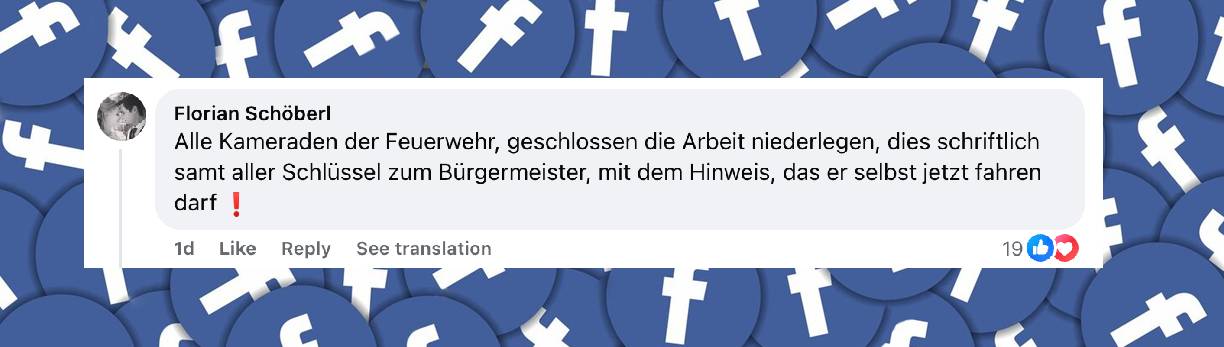 Reaktionen der Intenetnutzer über den Fall | Quelle: facebook.com/share/v/1CohhWrEgm/