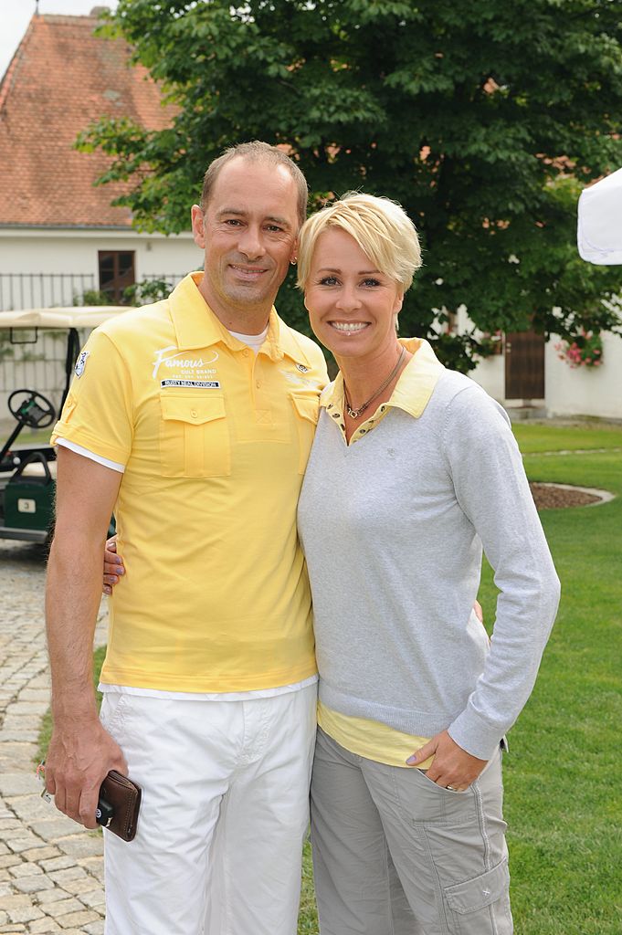 Jens Oliver Haas und Sonja Zietlow am 30. Juli 2009 beim Bayerischen Filmcup 2009 in Egling | Quelle: Getty Images