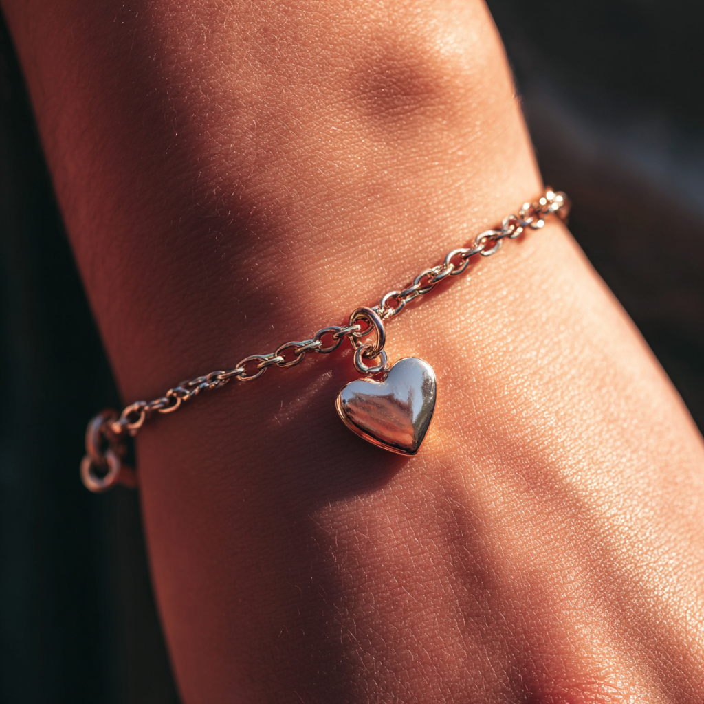 Eine Frau trägt ein Silberarmband | Quelle: Midjourney