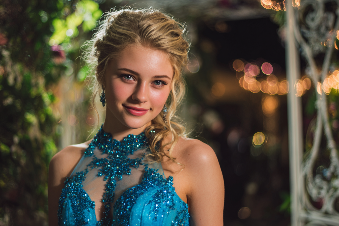 Ein Teenager-Mädchen auf dem Abschlussball | Quelle: Midjourney