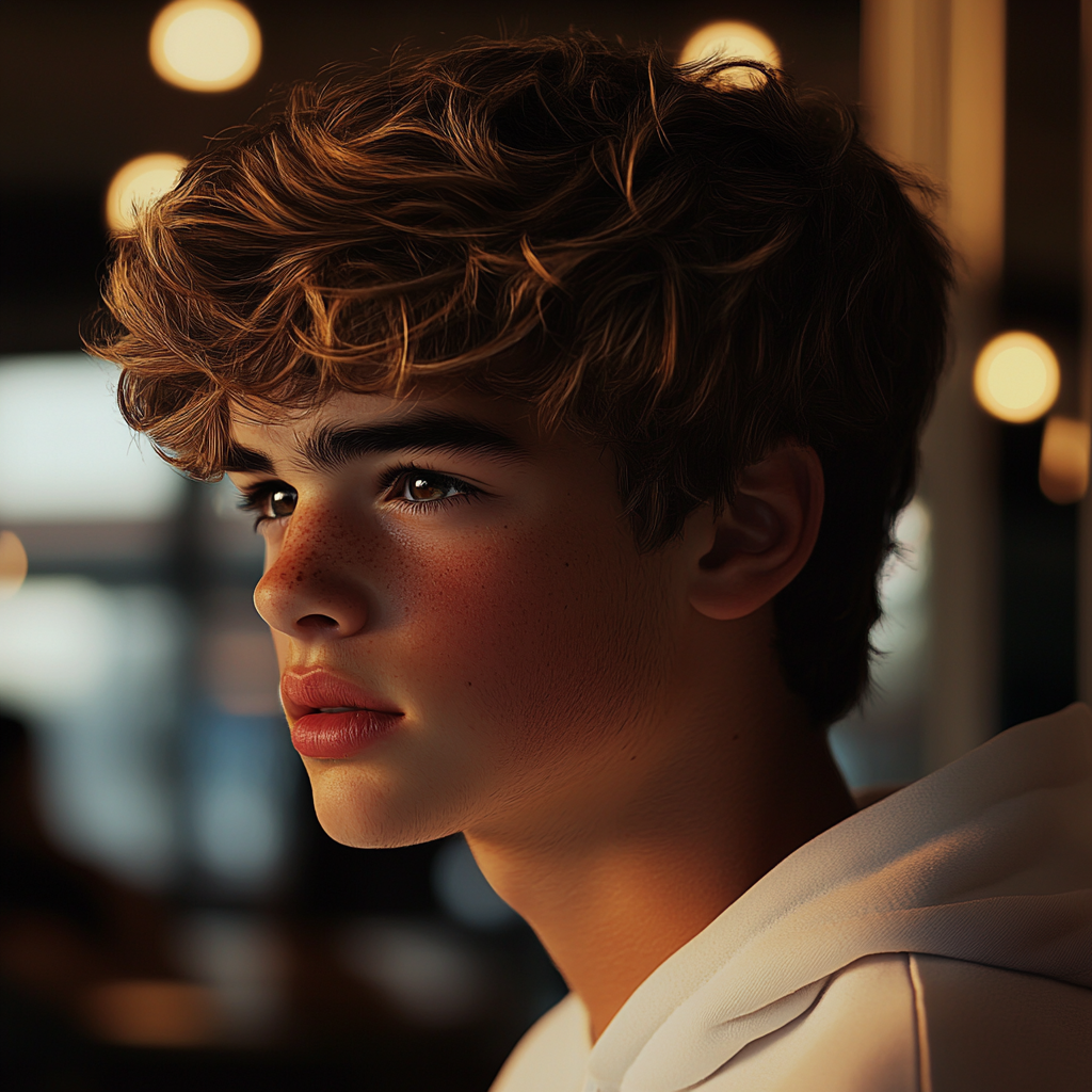 Seitenansicht eines Teenagers | Quelle: Midjourney