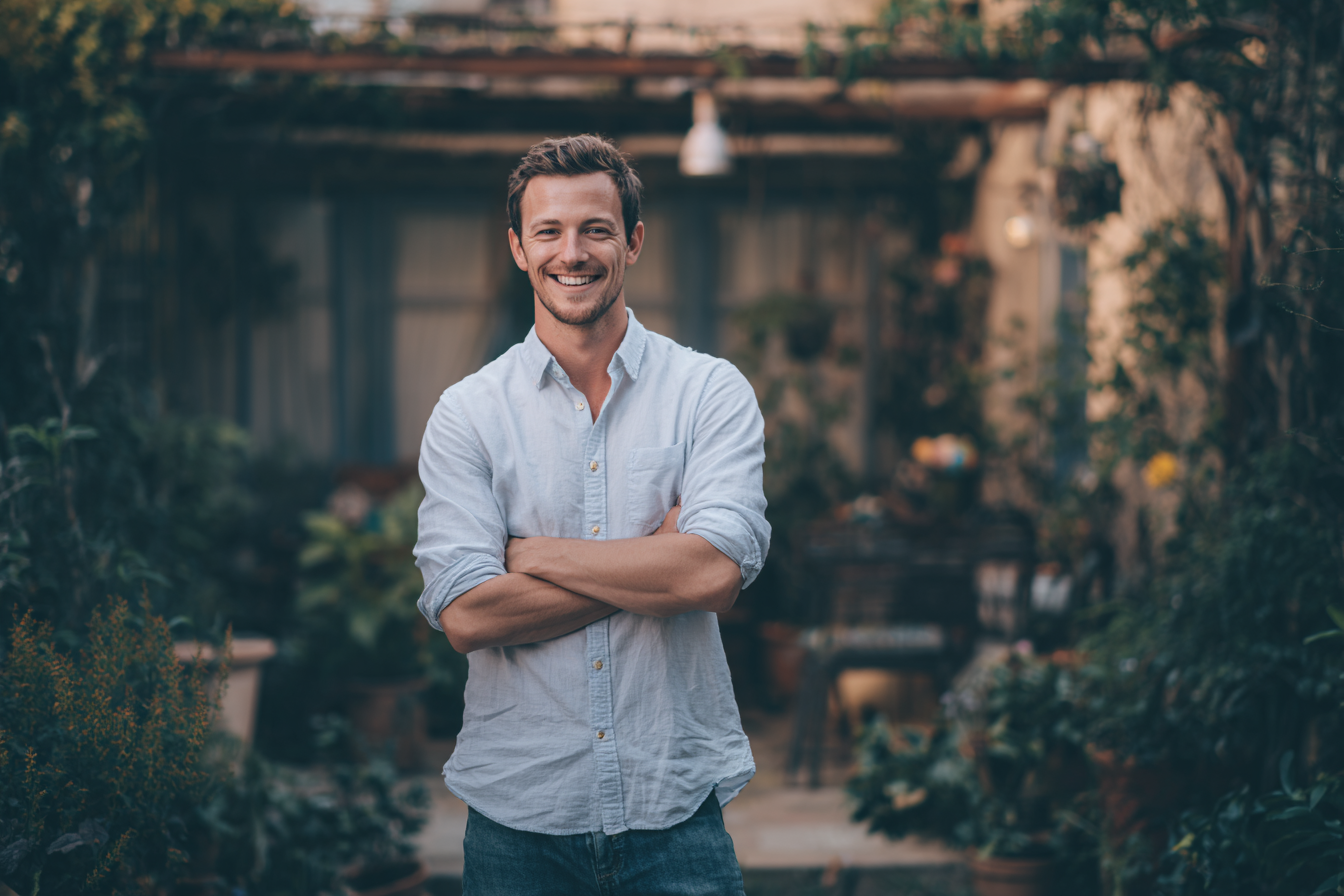 Ein lächelnder Mann | Quelle: Midjourney