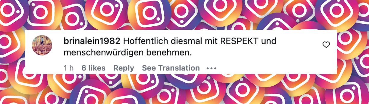 Fan-Kommentar | Quelle: https: instagram.com/reel/DUzoxXDDCyH/