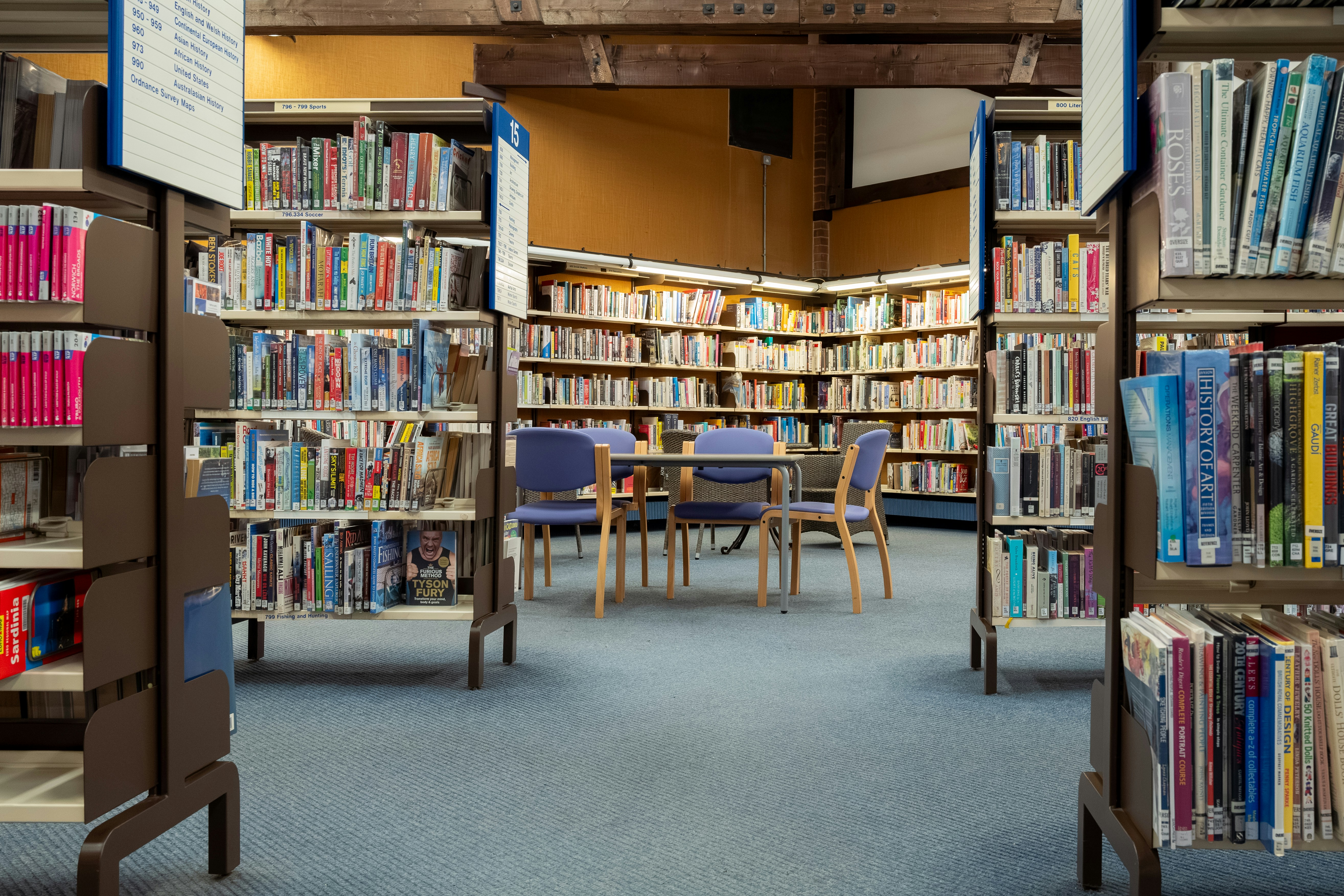 Das Innere einer Bibliothek | Quelle: Unsplash