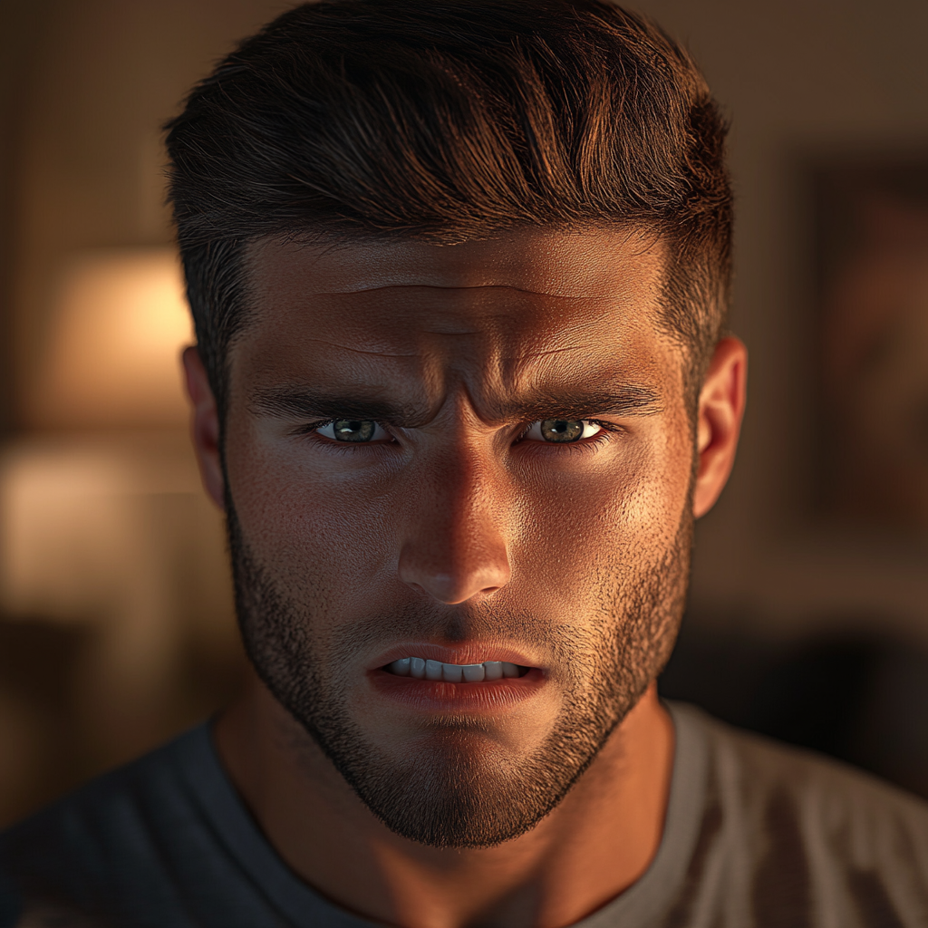 Wściekły człowiek | Źródło: Midjourney