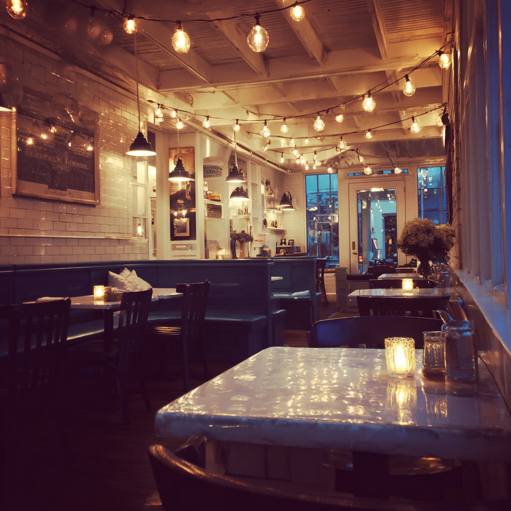 Das Innere eines Restaurants | Quelle: Midjourney