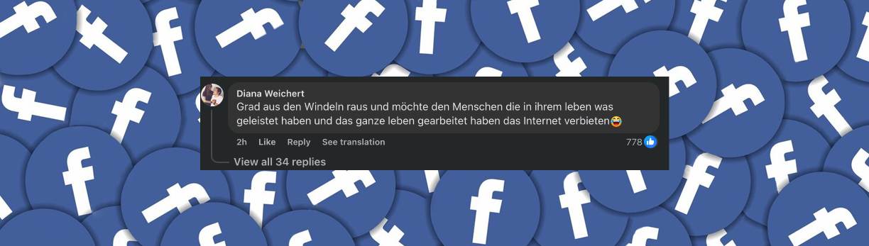Negativer Kommentar zu Levi Pennell | Quelle: Facebook/Bild