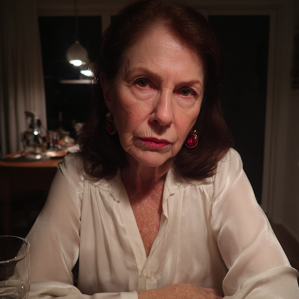 Eine Nahaufnahme einer älteren Frau | Quelle: Midjourney