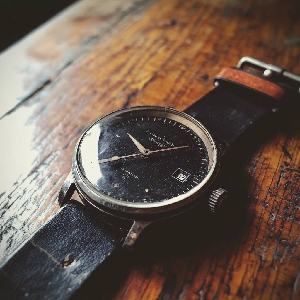 Eine Uhr auf einem Tisch | Quelle: Midjourney