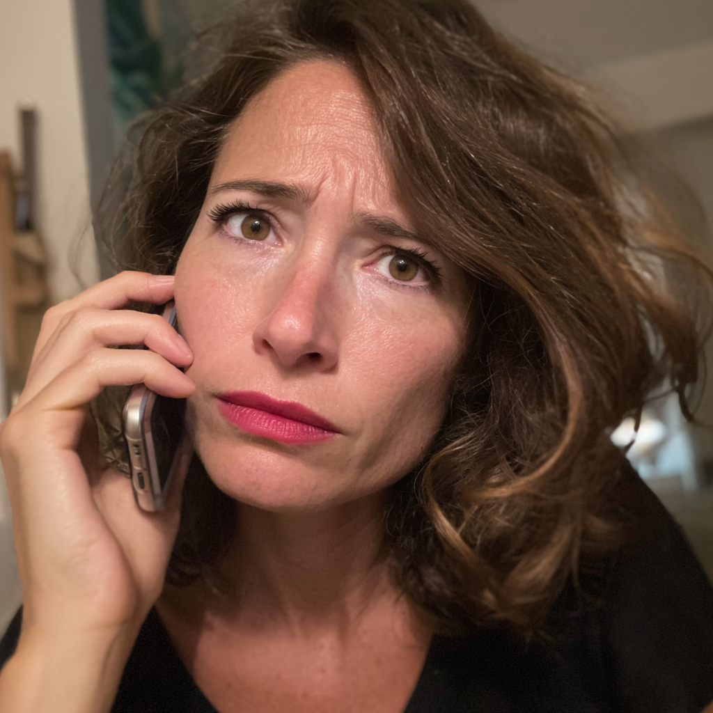 Eine Frau spricht am Telefon | Quelle: Midjourney