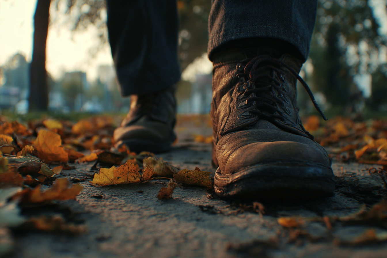 Nahaufnahme der Schuhe eines Mannes | Quelle: Midjourney