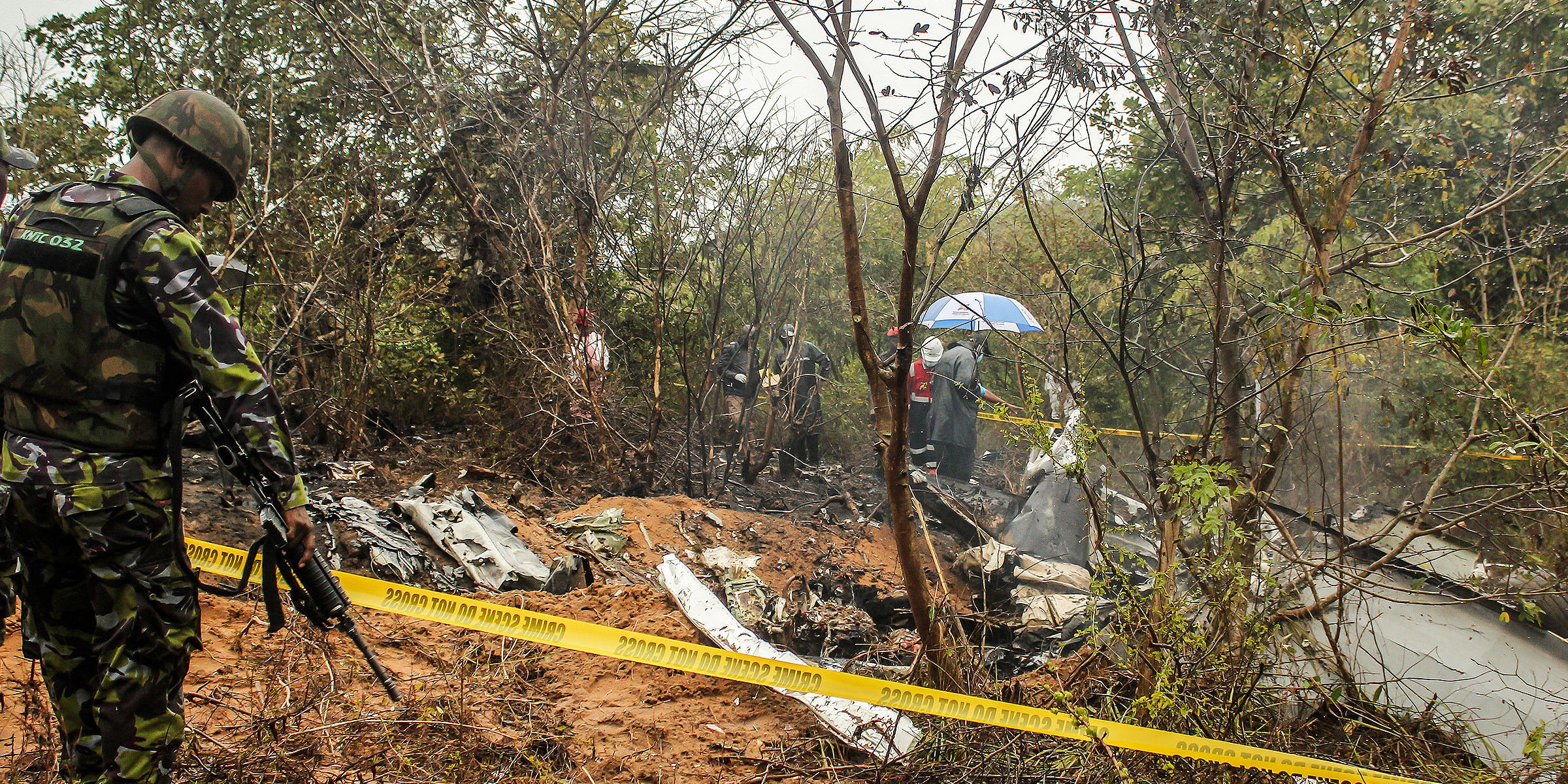 Bild der Absturzstelle | Quelle: Getty Images