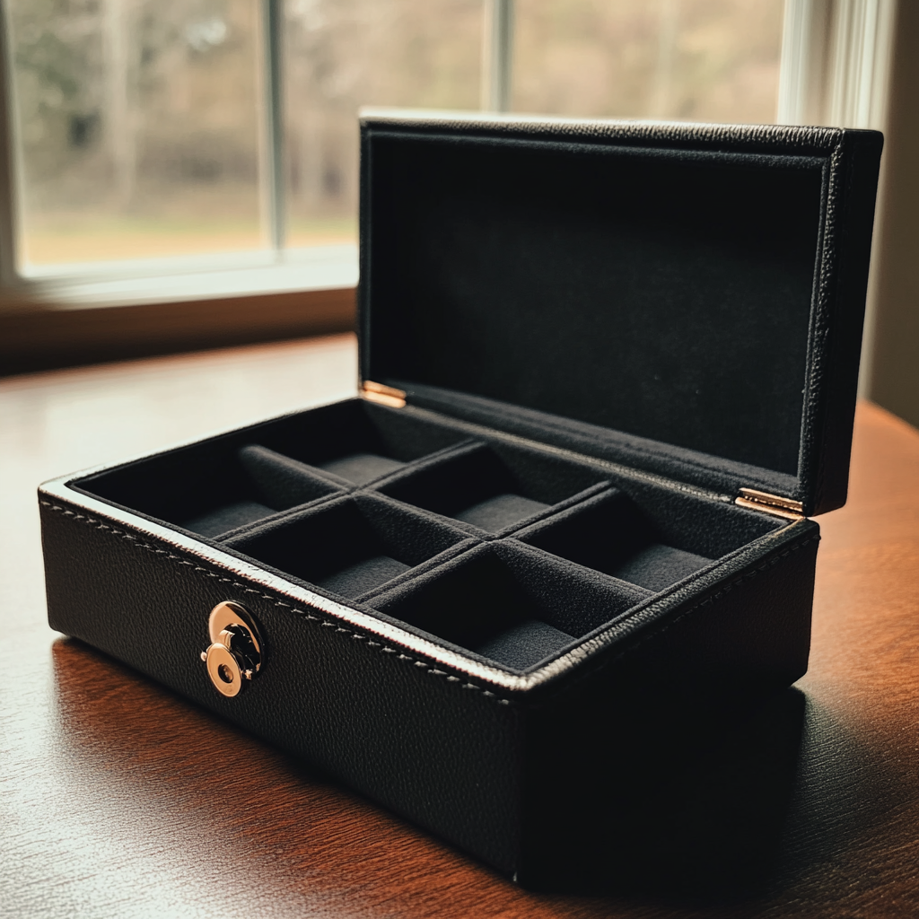 Eine Uhrenbox aus Leder | Quelle: Midjourney