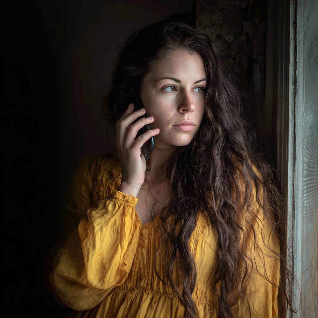 Eine Frau, die an einem Fenster steht | Quelle: Midjourney