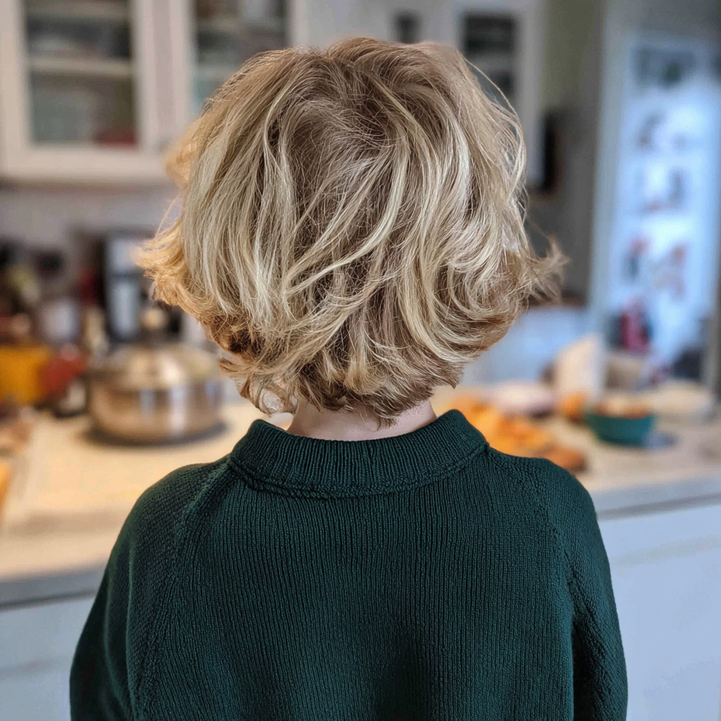 Ein kleiner Junge steht in einer Küche | Quelle: Midjourney