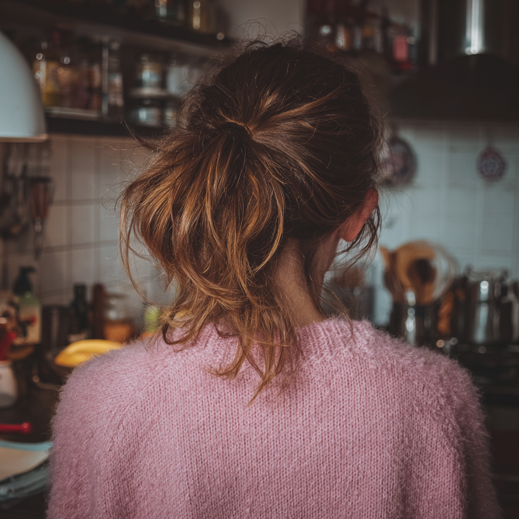 Ein Mädchen im Teenageralter, das in einer Küche beschäftigt ist | Quelle: Midjourney