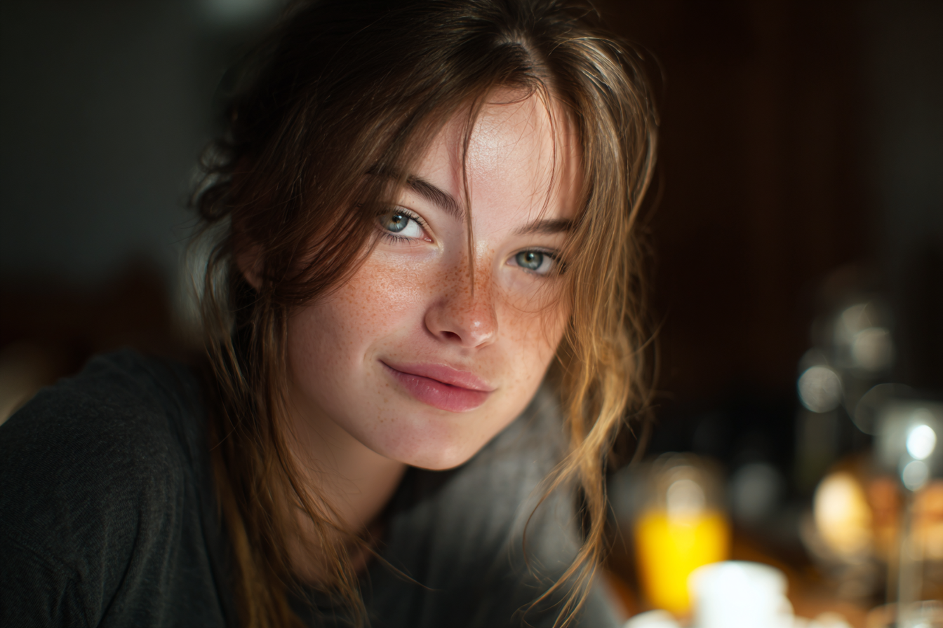 Ein junges Mädchen lächelt | Quelle: Midjourney