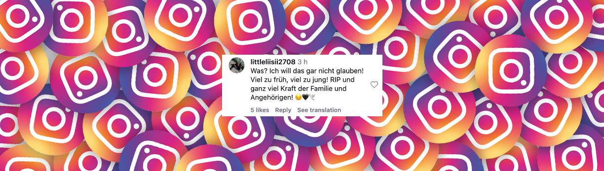 Nutzer zeigt sich schockiert von der Nachricht des Todes des Schauspielers | Quelle: Instagram/sat.1