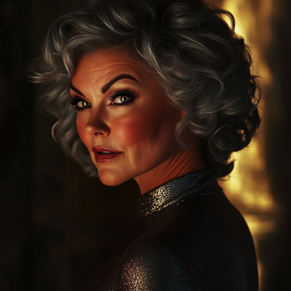 Eine ältere Frau, die selbstbewusst blickt | Quelle: Midjourney