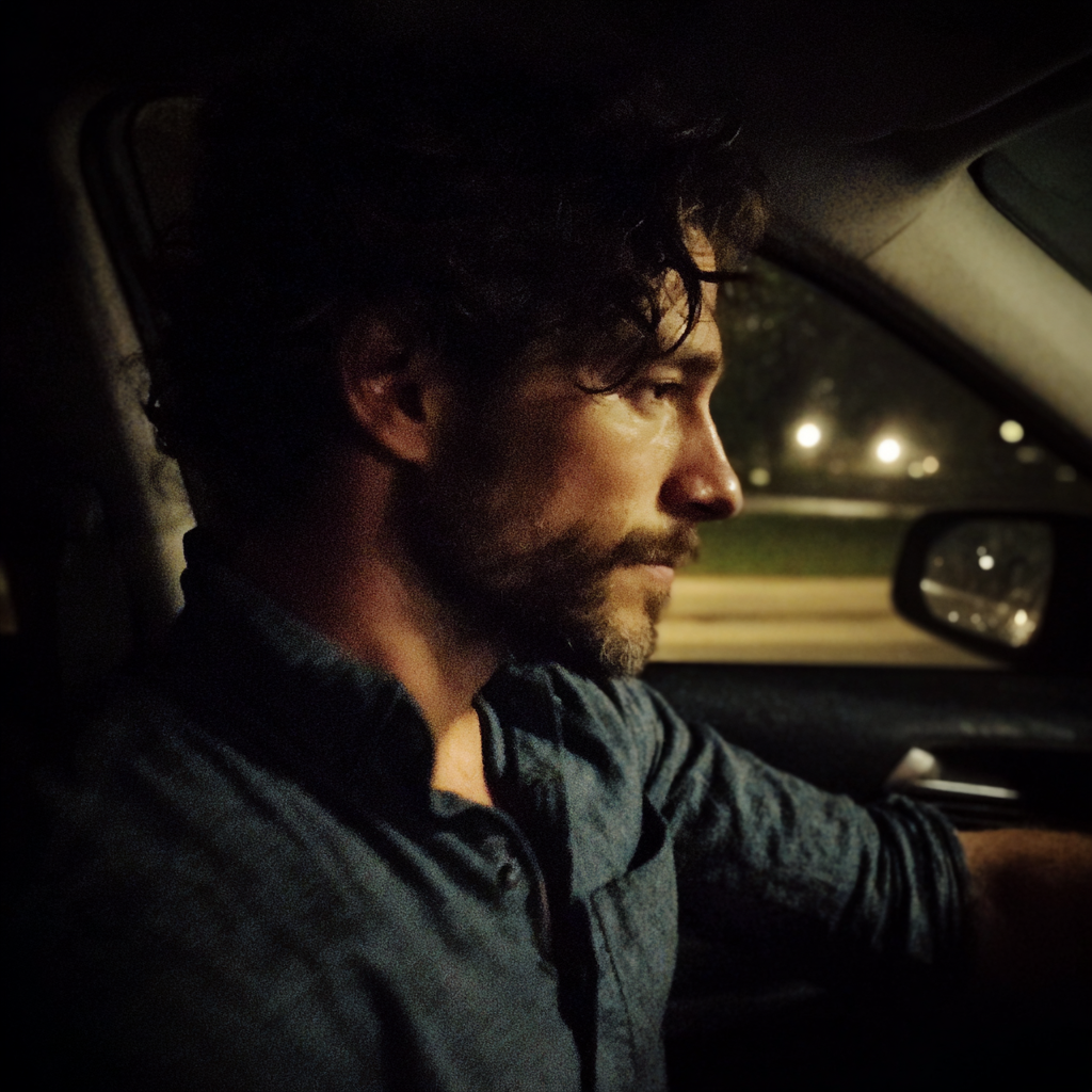 Ein Mann am Steuer eines Autos | Quelle: Midjourney