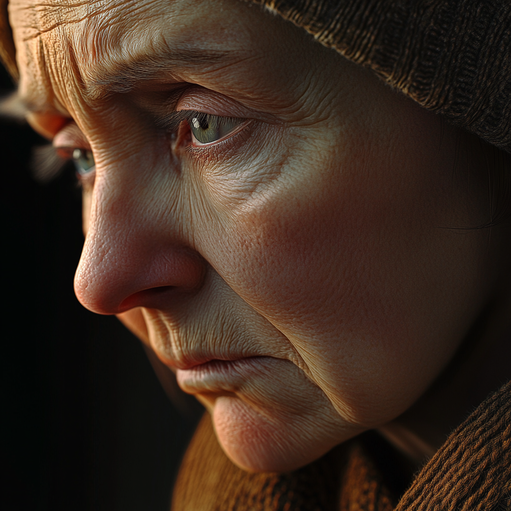 Eine traurige Frau | Quelle: Midjourney