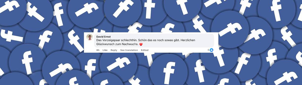 Nutzer gratuliert Enrique Iglesias und Anna Kournikova | Quelle: Facebook/Promiflash