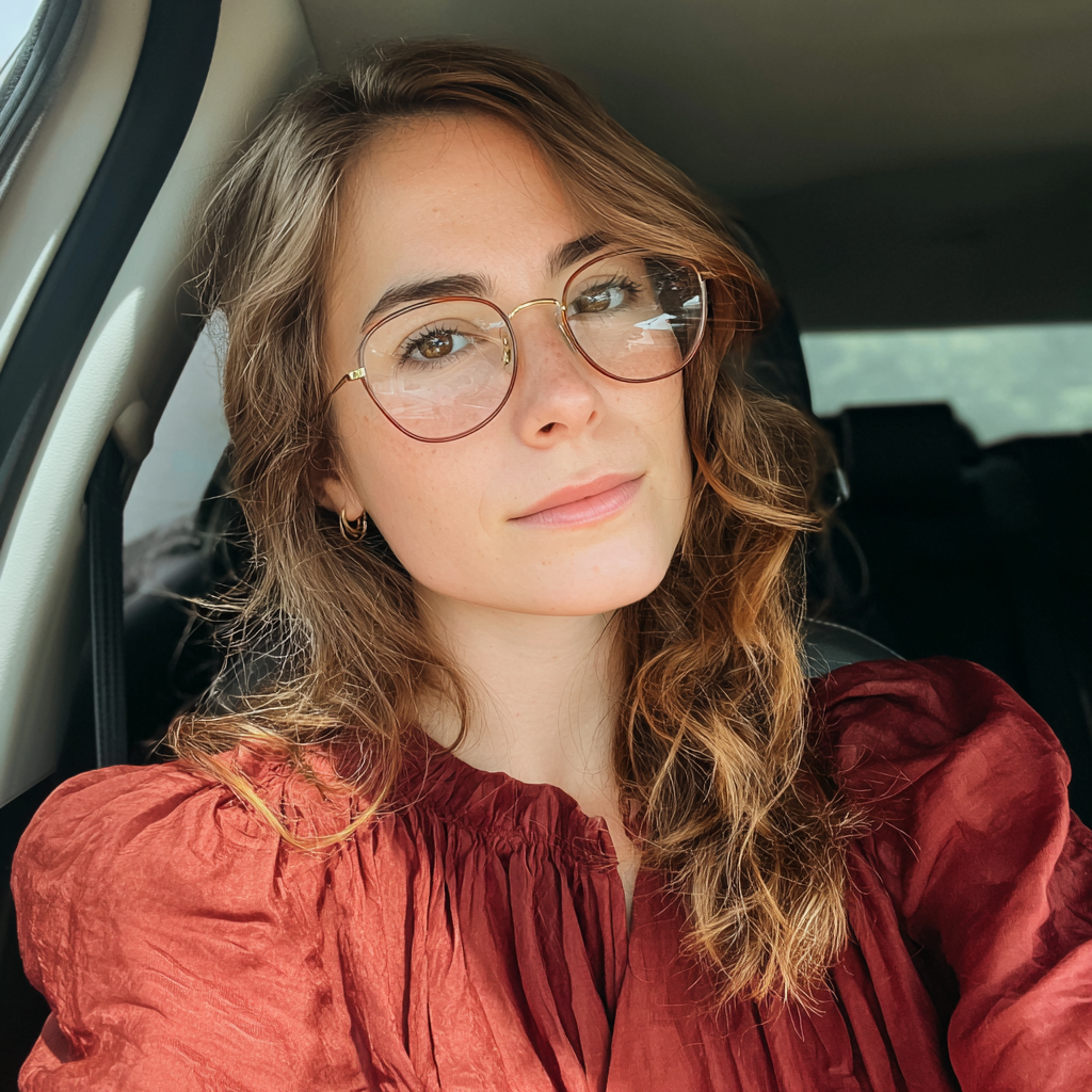 Eine Frau, die in einem Auto sitzt | Quelle: Midjourney