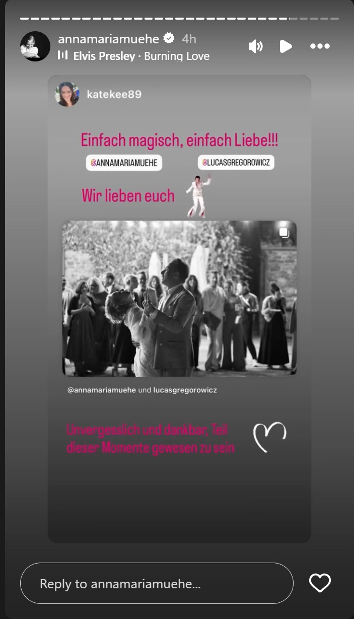 Screenshots der Stories der Schauspielerin | Quelle: Instagram/annamariamuehe
