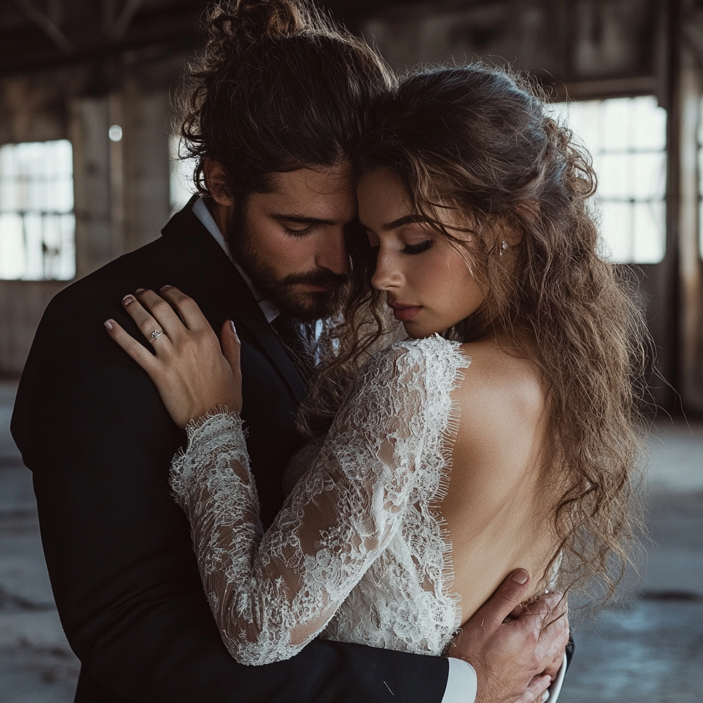 Para obejmująca się | Źródło: Midjourney