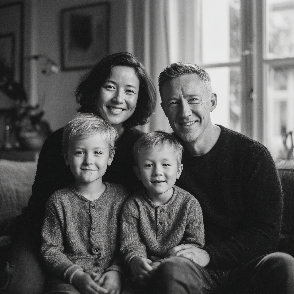 Eine glückliche Familie | Quelle: Midjourney