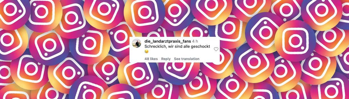 Nutzer zeigt sich schockiert von der Nachricht des Todes des Schauspielers | Quelle: Instagram/sat.1