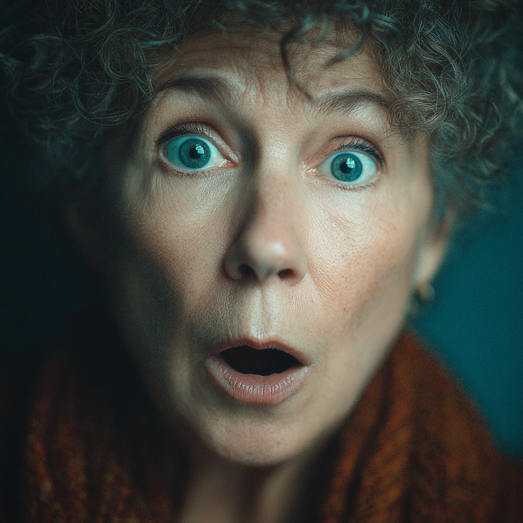 Eine schockierte Frau | Quelle: Midjourney