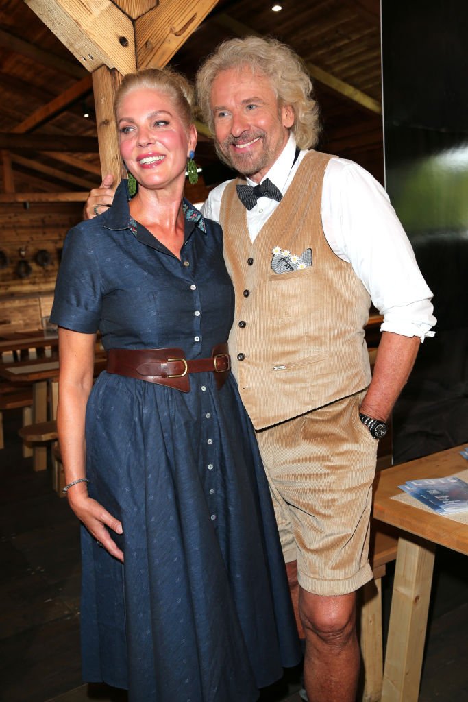 Thomas Gottschalk, Karina Mross, 2020 | Quelle: Getty Images