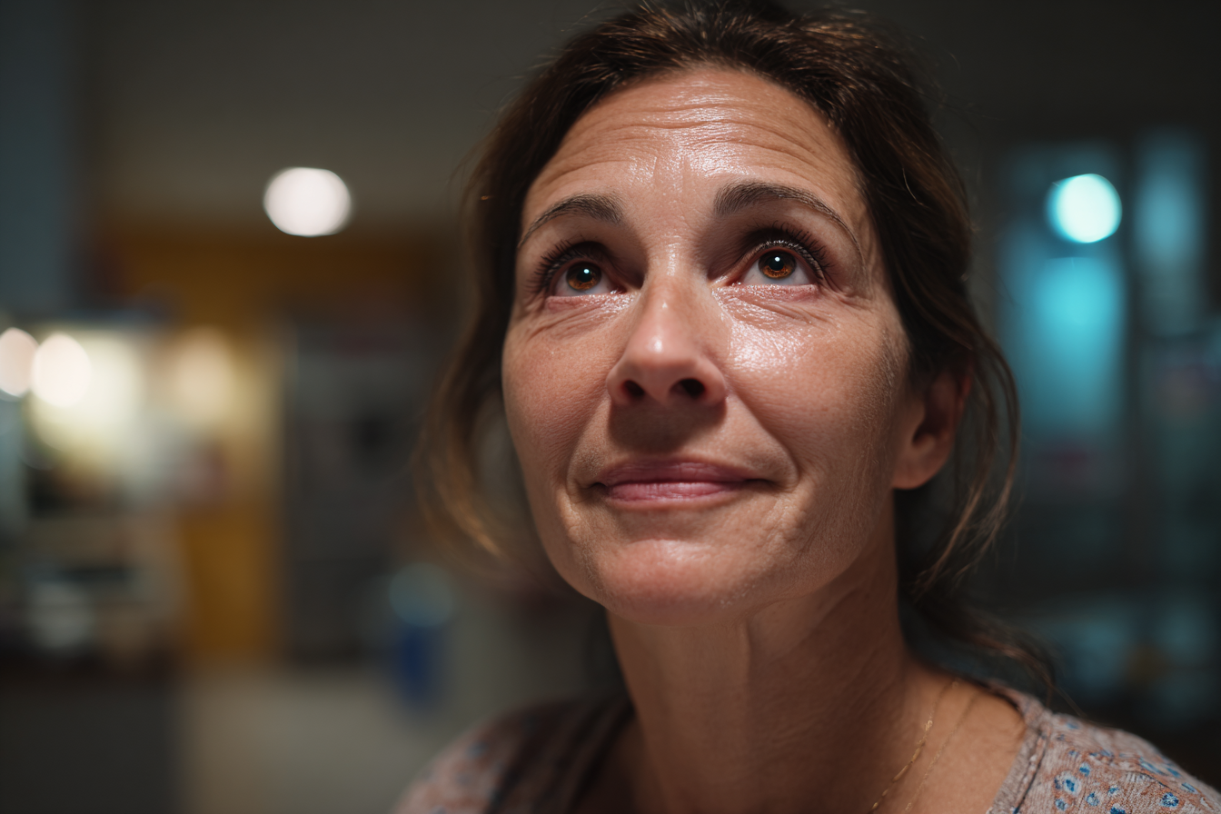 Eine Frau im Gespräch mit ihrem Mann | Quelle: Midjourney